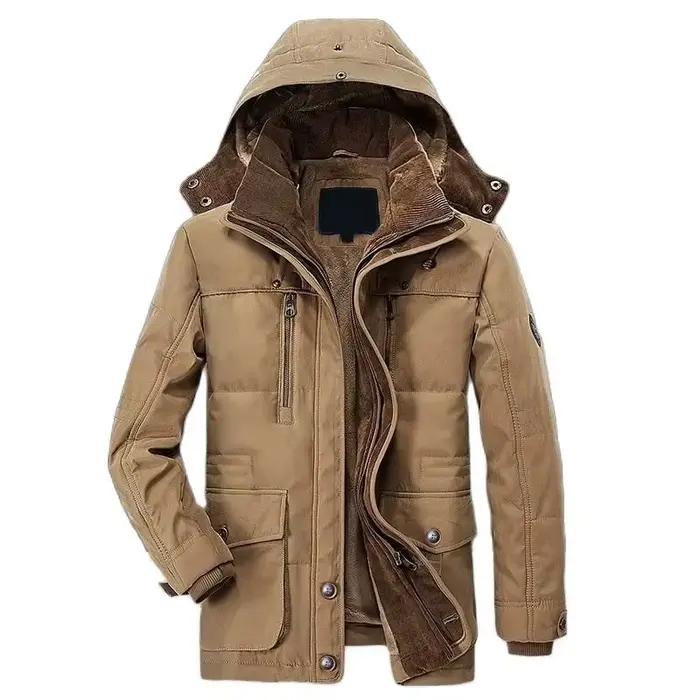 Veste polaire coupe-vent pour hommes, manteaux militaires chauds et épais, Parkas à capuche d'hiver, pardessus d'extérieur, vêtements de haute qualité