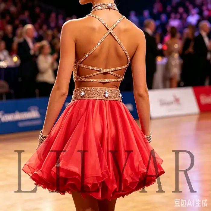 Jupe bouffante flatteuse pour la danse latine