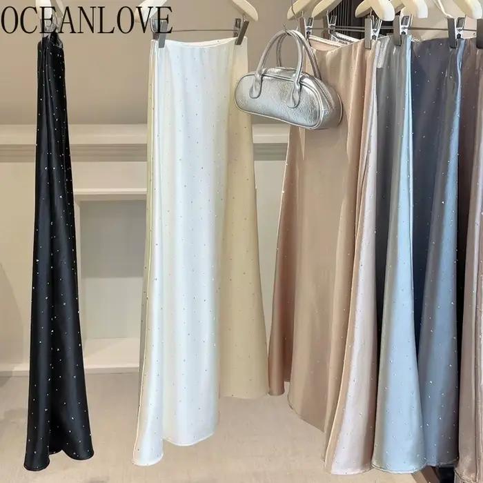 OCEANLOVE Jupes sirène en satin pour femme