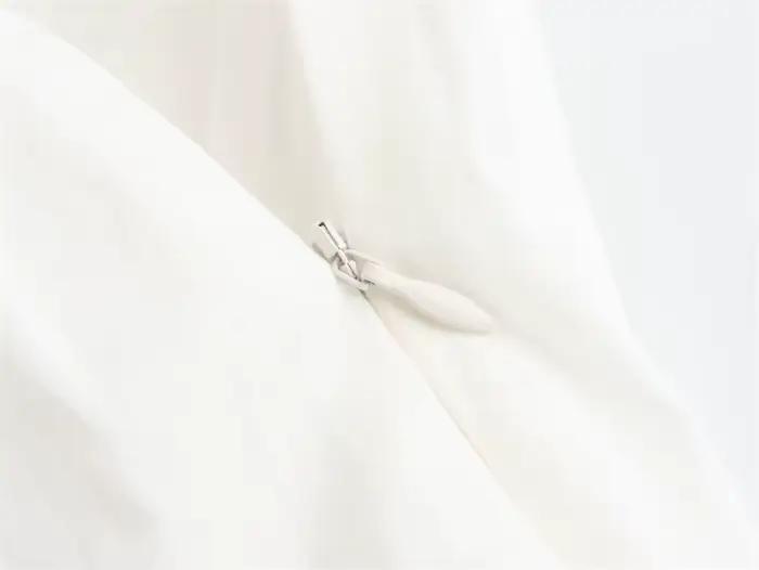 Jupe plissée pour femmes décontracté Chic blanc dames jupes TRAF
