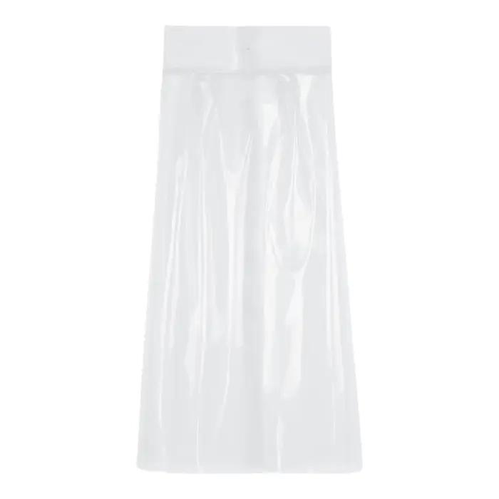 Jupe crayon transparente en PVC pour femme, taille haute, boutonnée, moulante, sexy, mi-longue, pour soirée rave et boîte de nuit