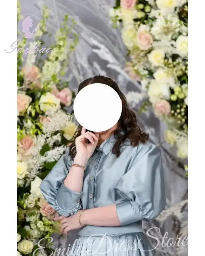 Robe de soirée blanche en satin personnalisée pour femme