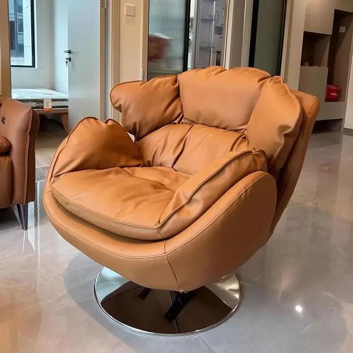 Balcon chambre chaises salon moderne coussin canapé chaises inclinables Design pivotant Design Muebles De La Sala accessoires pour la maison