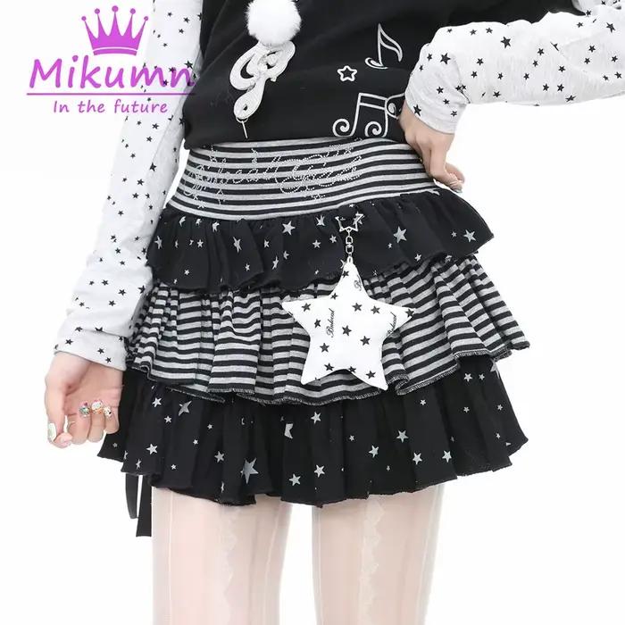 Jupes mini Lolita de style japonais Mikumn pour femmes