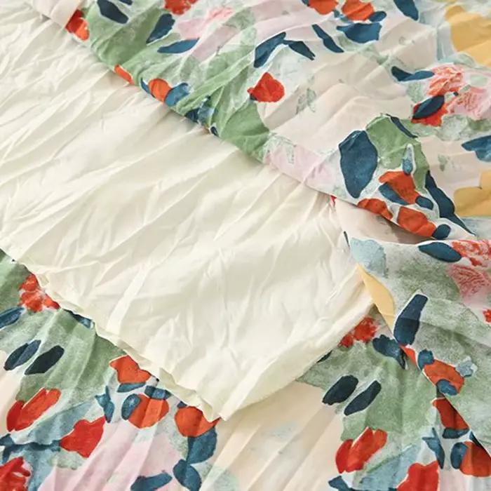 Jupe trapèze taille haute élastique pour femmes