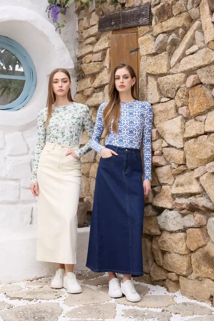 Jupe en jean extensible AS SS26