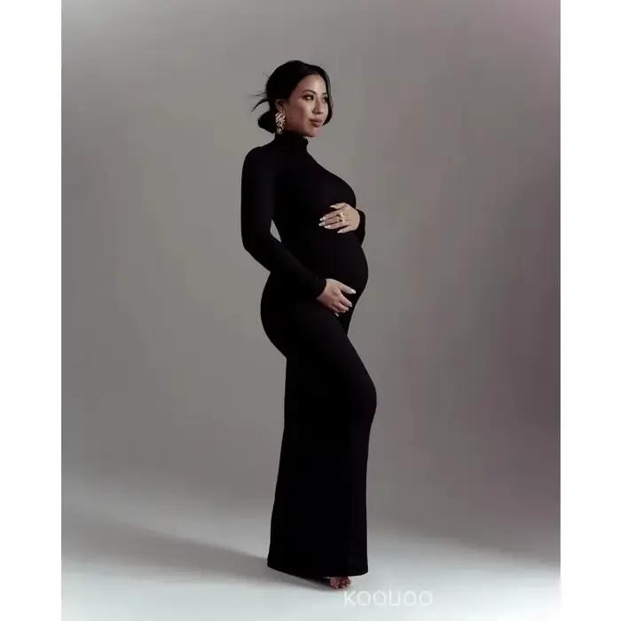 Robes de maternité pour séance photo grossesse femmes moulante Maxi robes longues vêtements pour photographie enceinte accessoires de fête prénatale