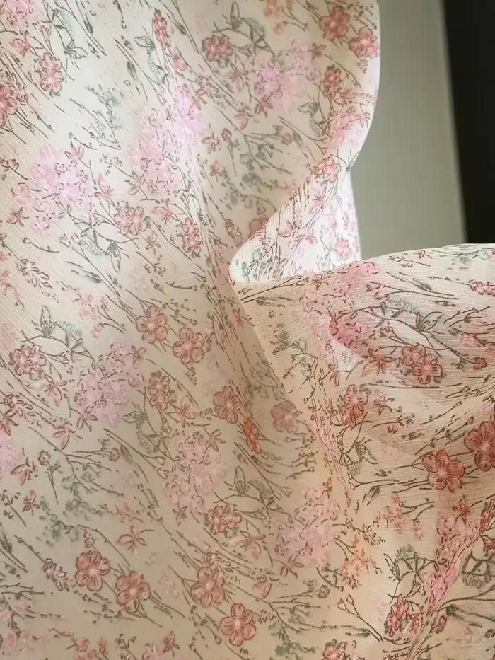 Jupes sirène vintage en mousseline florale pour femmes – Élégantes