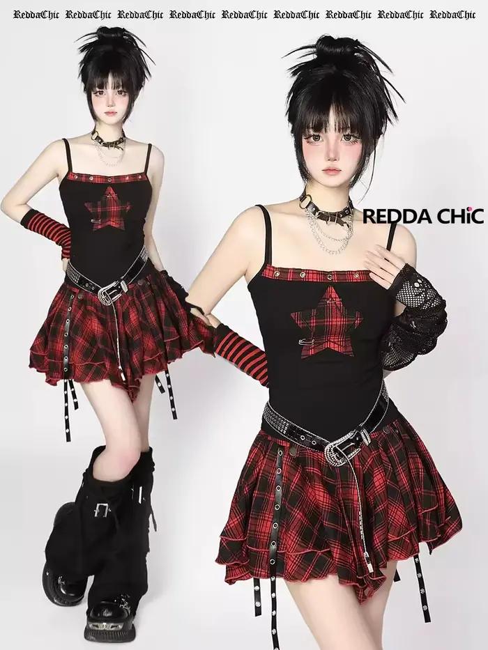 REDDACHiC – Mini jupe à volants fluide