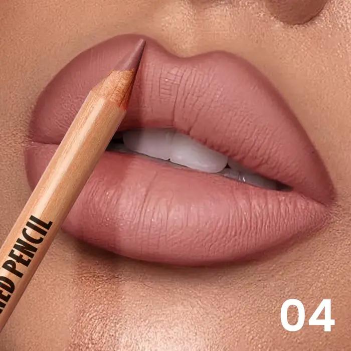 Crayon à lèvres waterproof longue tenue, lisse, définit le contour des lèvres, anti-bavures, maquillage quotidien pour les lèvres