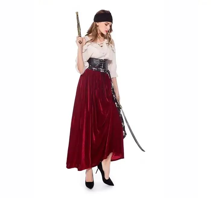 Costume de marin de capitaine Pirate pour femmes