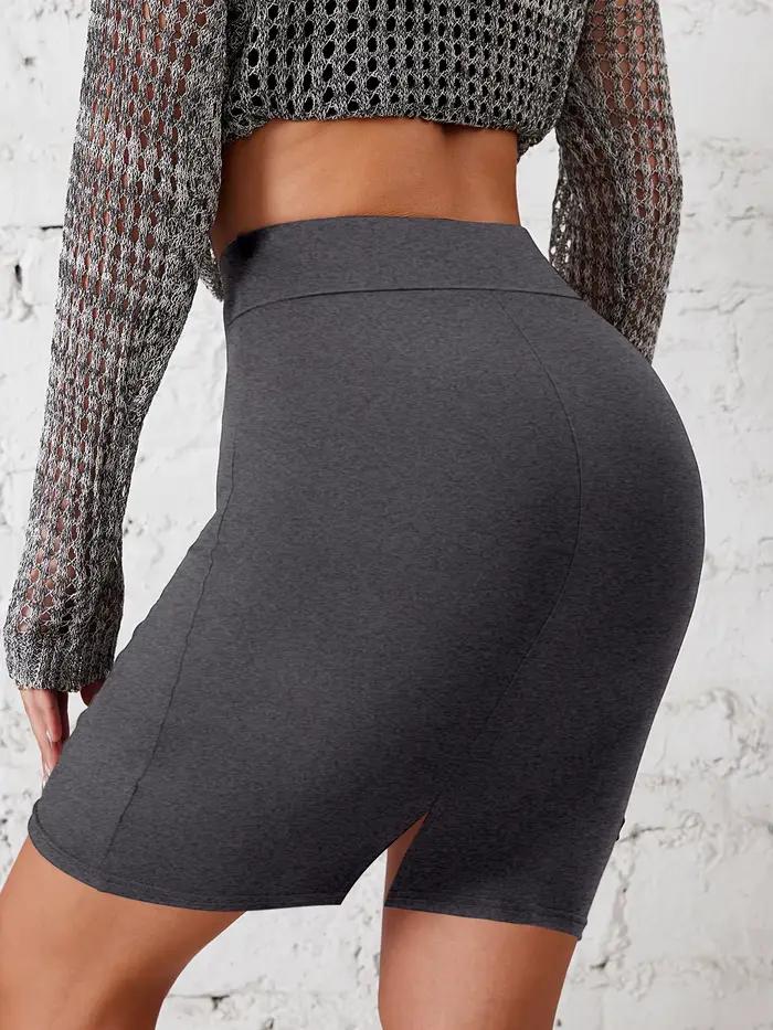 Jupe Moulante de Hanches en Tissu Élastique Taille Haute Ajustée Pour Montrer Des Courbes Occasions Spéciales Femme