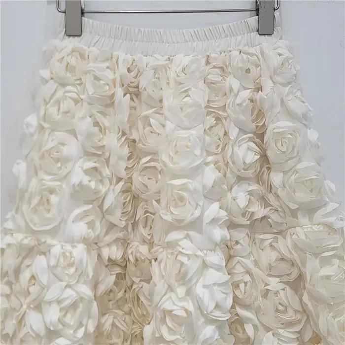 Jupe longue femmes jupes florales taille haute élastique une ligne florale décontracté Y2k Streetwear élégant épissure Maxi printemps 2025 Club de fête