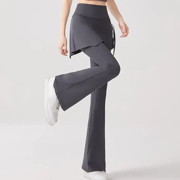 Leggings de sport pour femmes 2 en 1 avec jupe intégrée