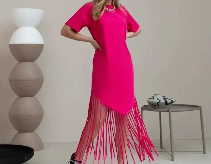 Robe longue florale pour femme, grande taille, T-shirt ample, jupe longue