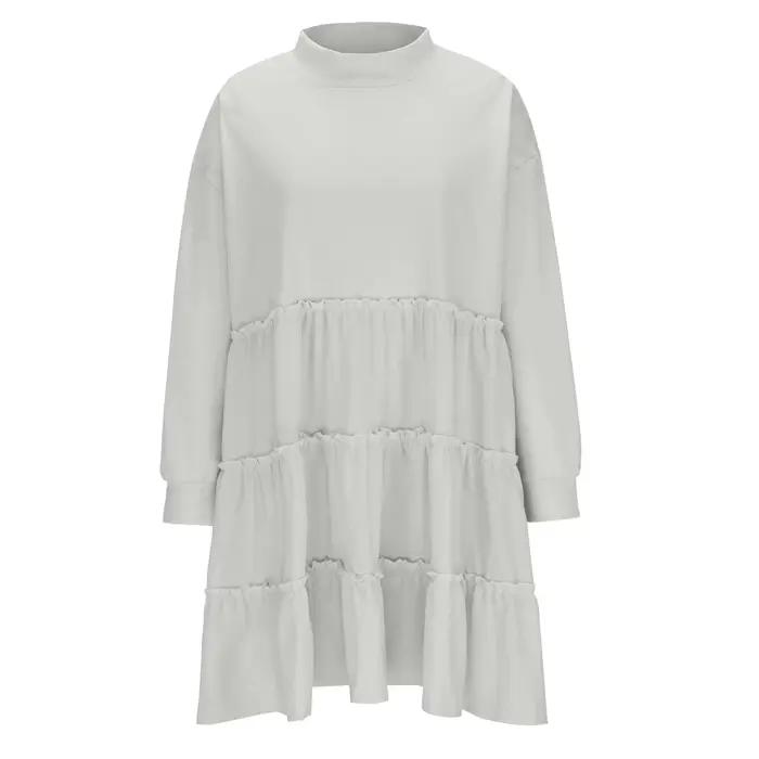 Robe pull pour femme, nouvelle robe pull ample plissée avec empiècements