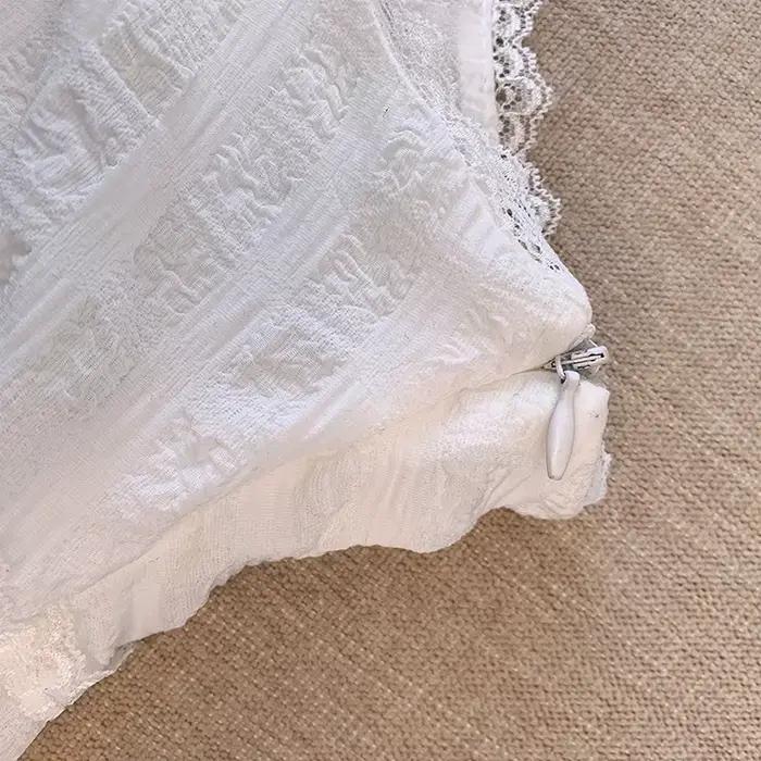 Jupe mini à volants avec bordure en dentelle polyester pour femmes adolescentes style hotsweet y2k goth occassions printemps été
