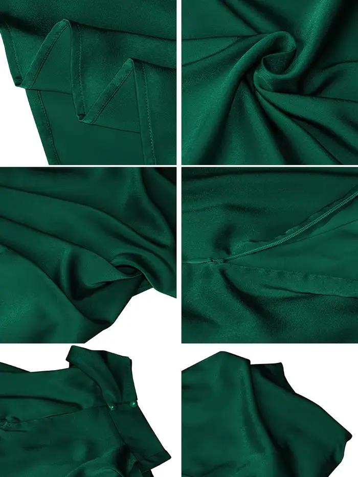 Robe longue d'été en Satin de soie pour femmes