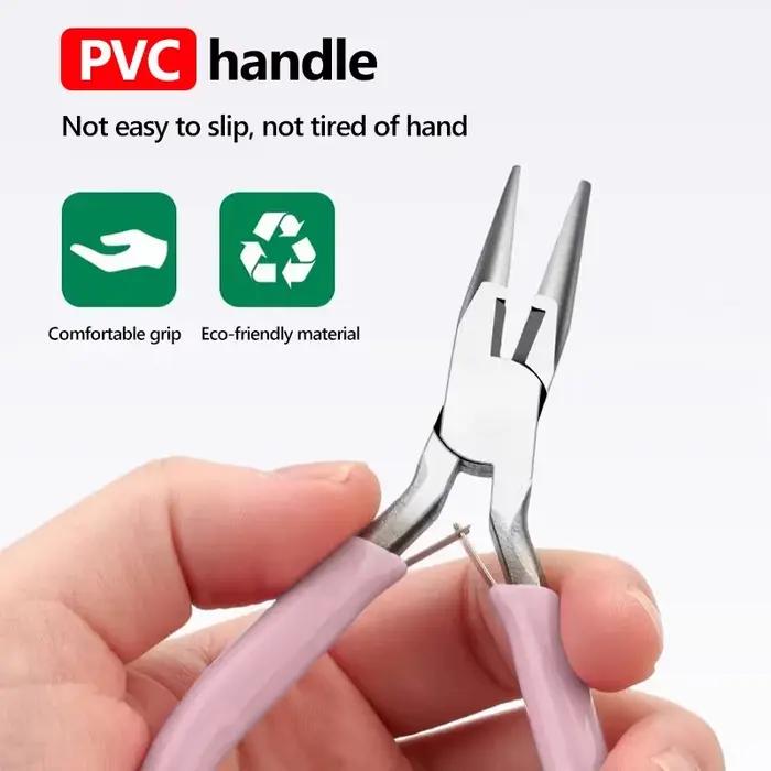 Kit d'outils et d'équipement de pince à bijoux, pince à fil de coupe antarctique ronde longue, accessoires d'outils exécutifs de bijoux de bricolage, 8 styles