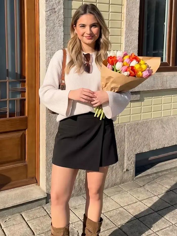 Mini-jupe short asymétrique taille haute pour femme avec fermeture éclair latérale – Élégante et chic pour l'été