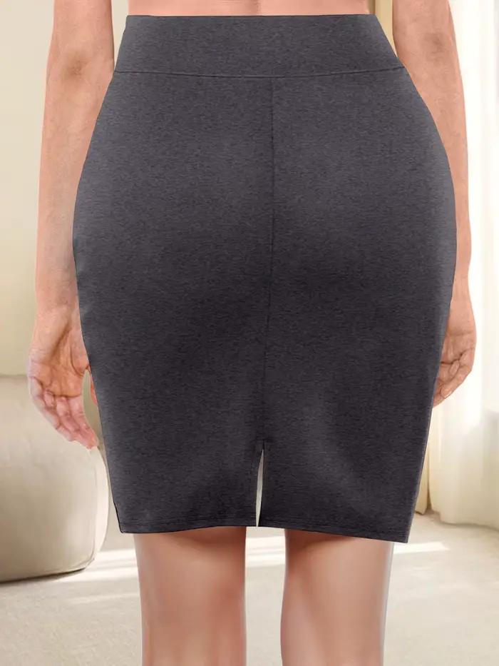 Mini jupe taille haute ajustée – Tissu doux et extensible