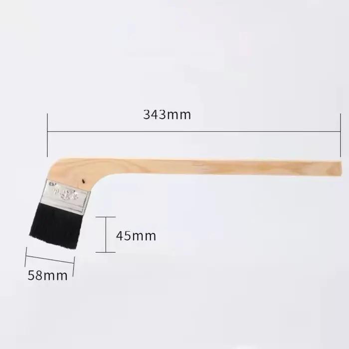 Brosse à poils universelle à long manche pour nettoyage, outil de nettoyage avec manche en bois, brosse à manche en bois pour peinture murale