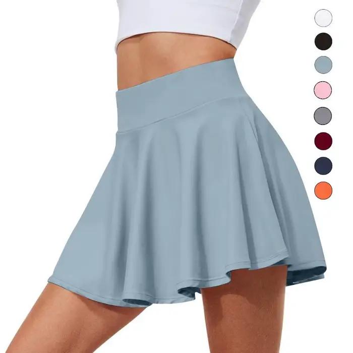 Jupes de tennis plissées avec shorts intégrés et poches