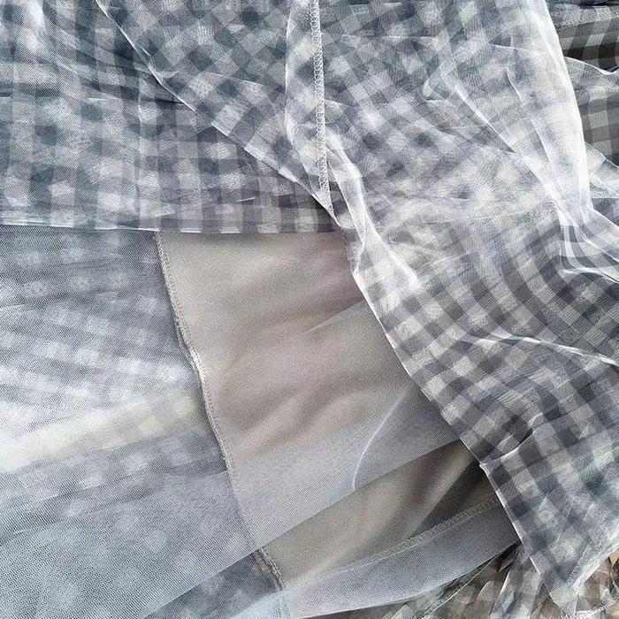 Jupe longue élégante à motif écossais pour femme