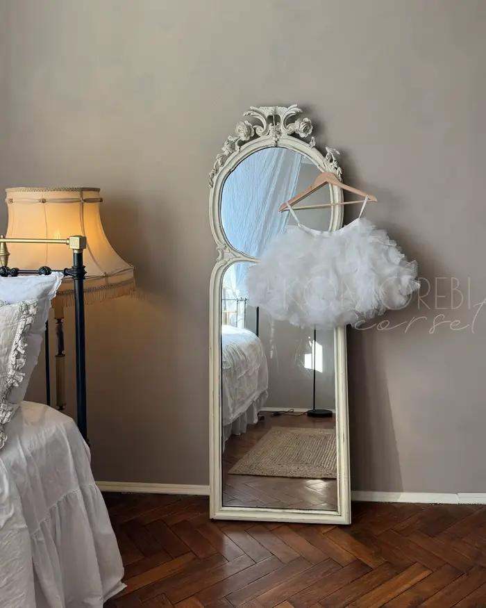 Mini-jupe superposée en tulle blanc – Jupe courte de fête d'été