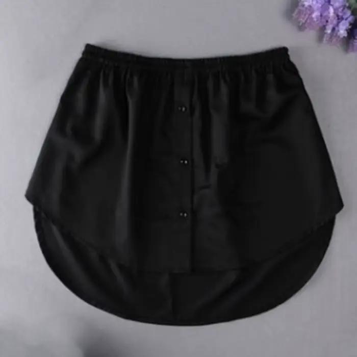 Sous-jupe détachable pour femmes, fausse chemise, jupe irrégulière, chemisier à queue, extension en coton, faux ourlet, Mini jupe, faux ourlet, 6 tailles