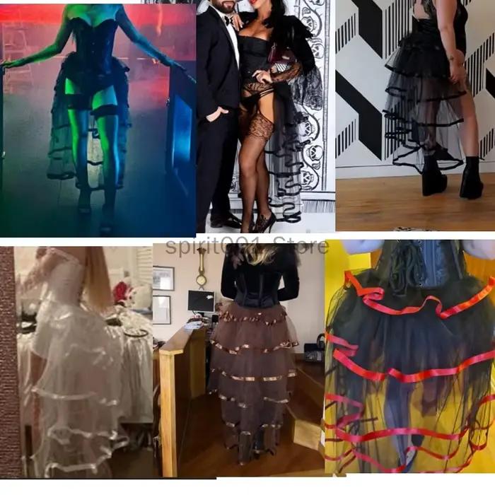 Femmes Punk gonflé à volants Tutu fête agitation jupes Sexy Steampunk Cocktail