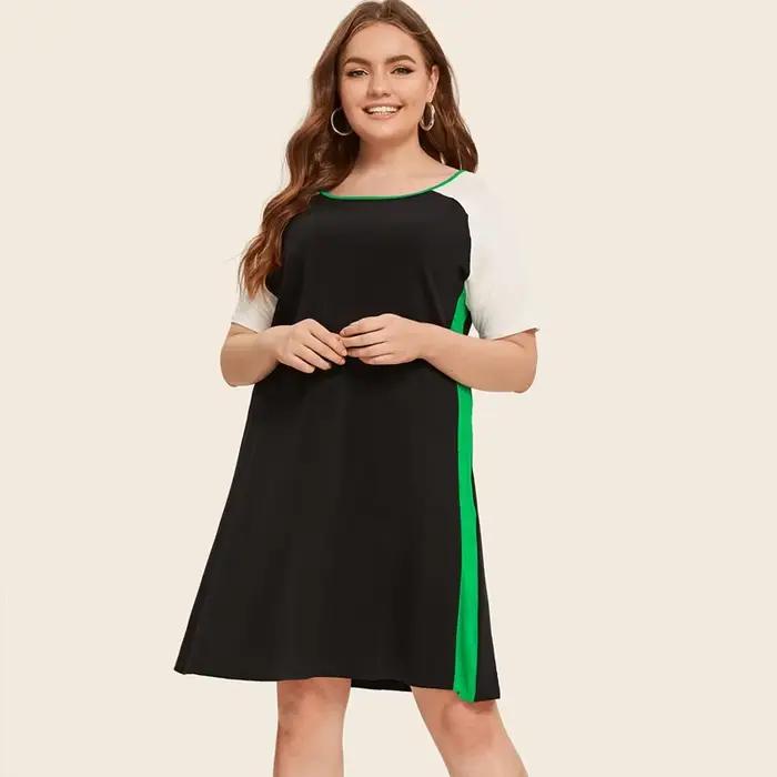 Robe d'été décontractée à manches courtes pour femmes