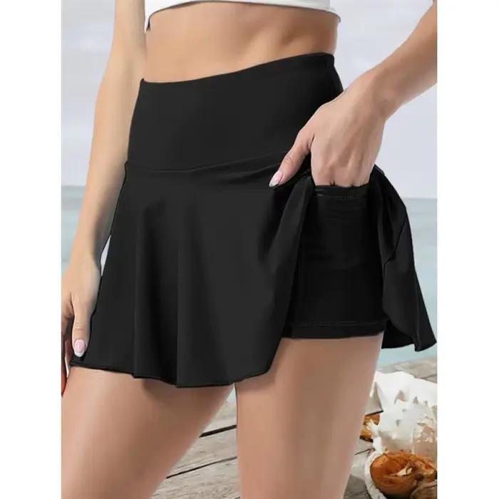 Nouvelles jupes de Tennis pour femmes avec poches jupe plissée taille haute