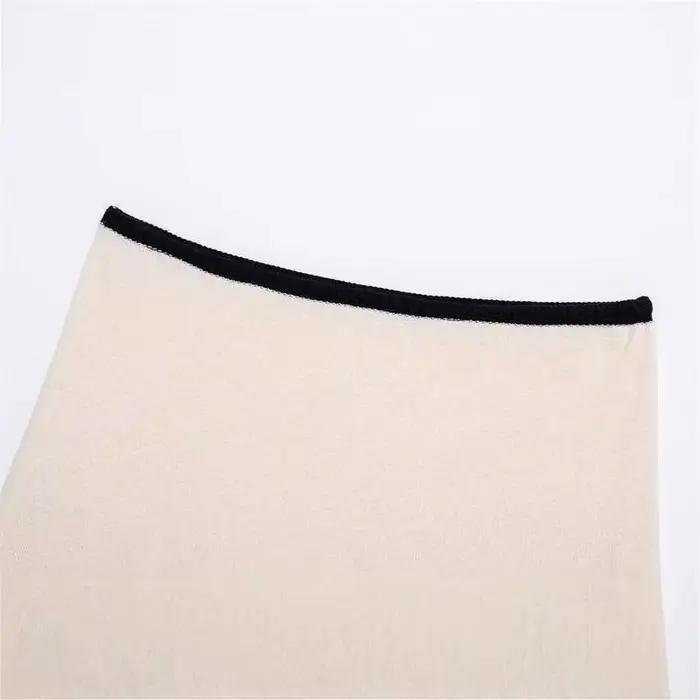 Ensemble jupe courte unie à col rond et coupe ample pour femme style décontracté printemps polyester polyvalent occasions spéciales