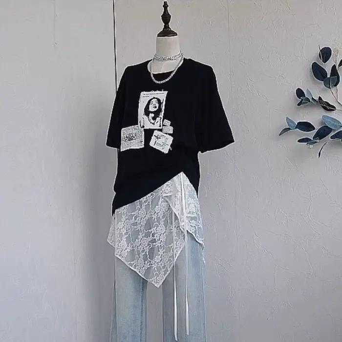 Nouveau Jupe courte à lacets conception superposée jupe portefeuille légère robe de pansement femmes