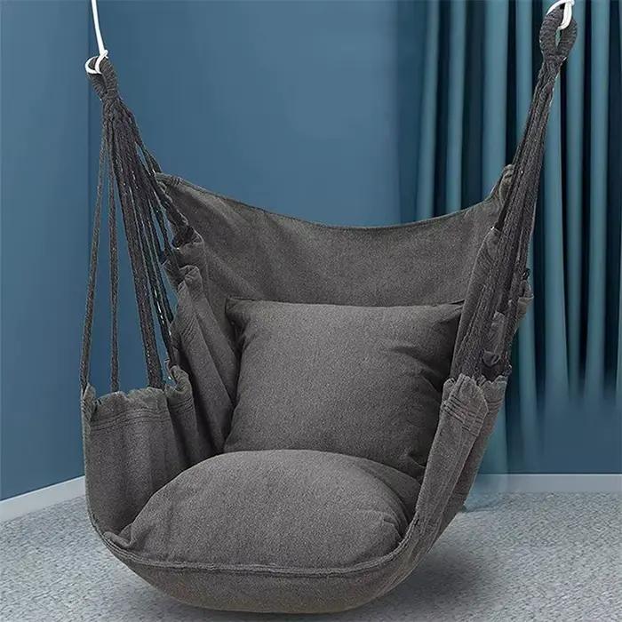 Hamac de camping extérieur portable, balançoire en toile, chaises à bascule paresseuses pour jardin, balcon, chambre à coucher, loisirs