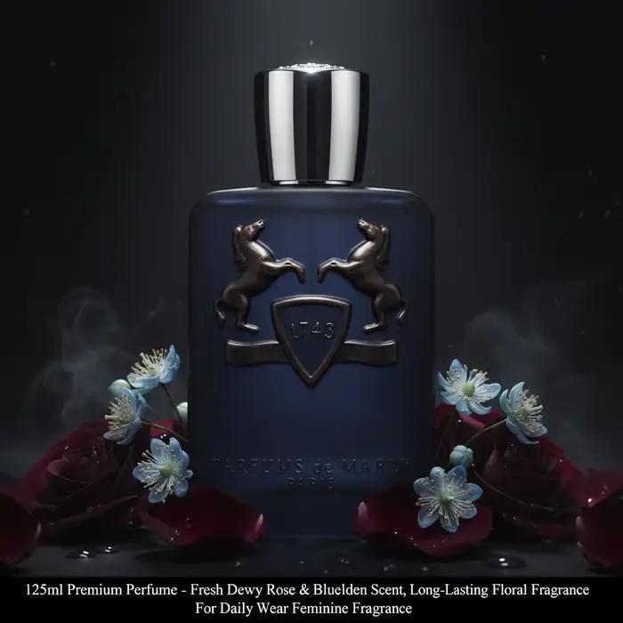 Parfum Premium 125ml-parfum frais de Rose rosée et de tilleul bleu, parfum Floral longue durée pour un usage quotidien parfum féminin