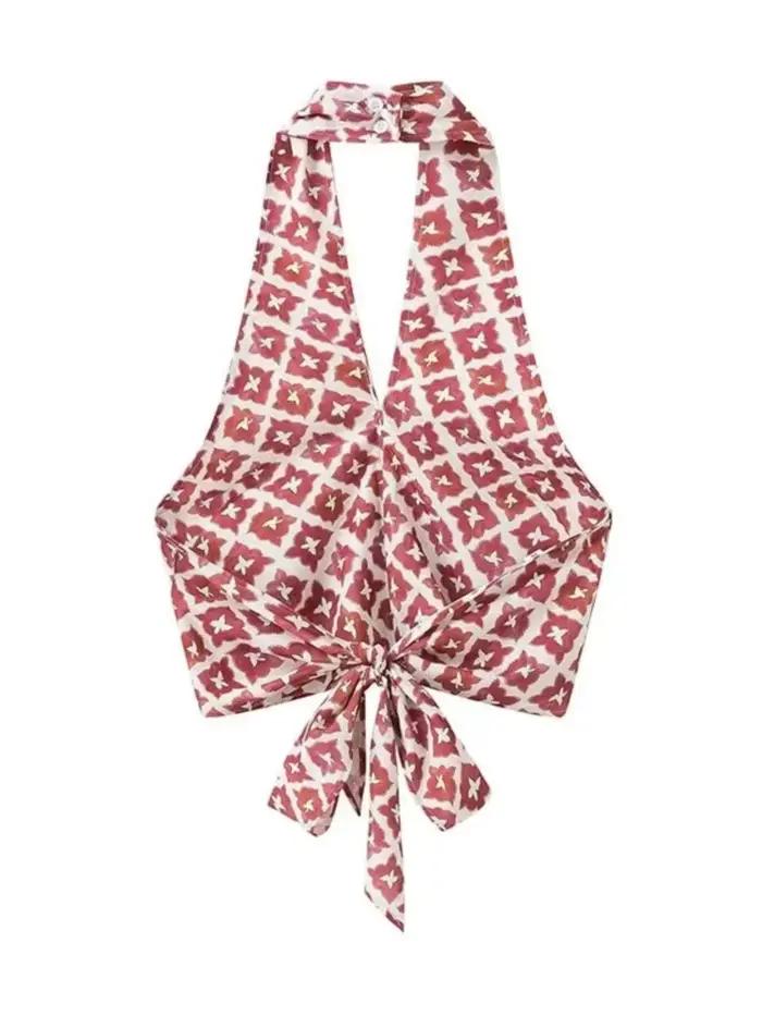Ensemble jupe imprimée pour femmes