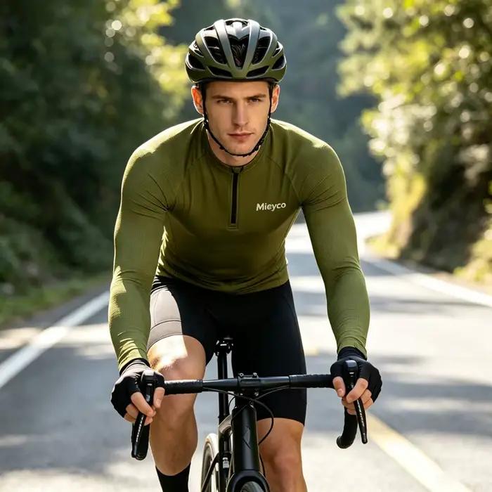 Maillot de cyclisme à manches longues pour homme, vêtements de vélo de route, accessoires de sport, haut respirant surdimensionné, t-shirt à bas prix