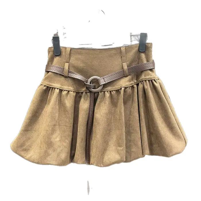 Nouveau Jupe imprimée taille haute mode femme rétro