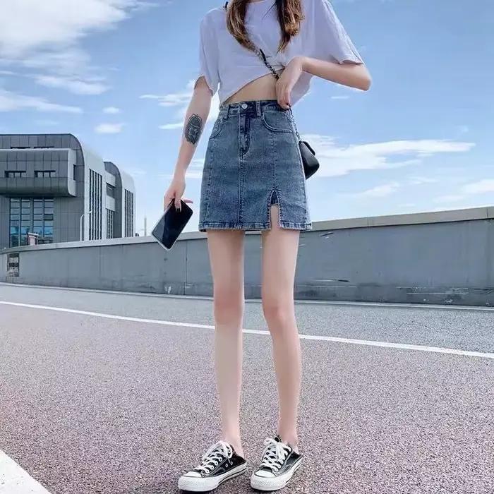 Très short Sexy Mini pantalon jupe femmes 2025 hanche taille haute serré Style coréen mode été Jean jupes
