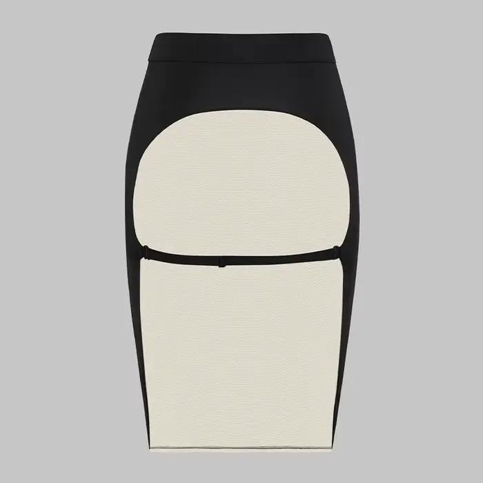Nouvelle jupe moulante noire avec design sexy révélant les fesses pour l'été 2026