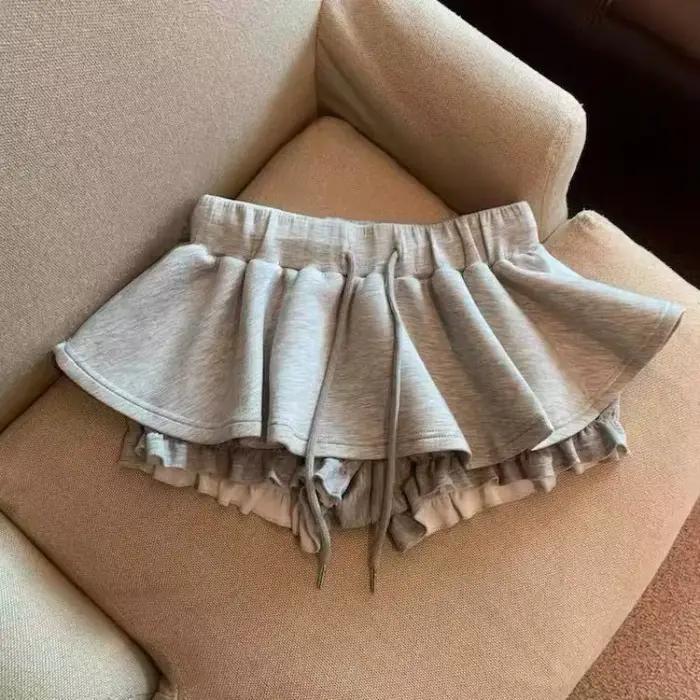 Jupe noire sexy pour femme, taille haute, coupe trapèze, mini-jupe bouffante
