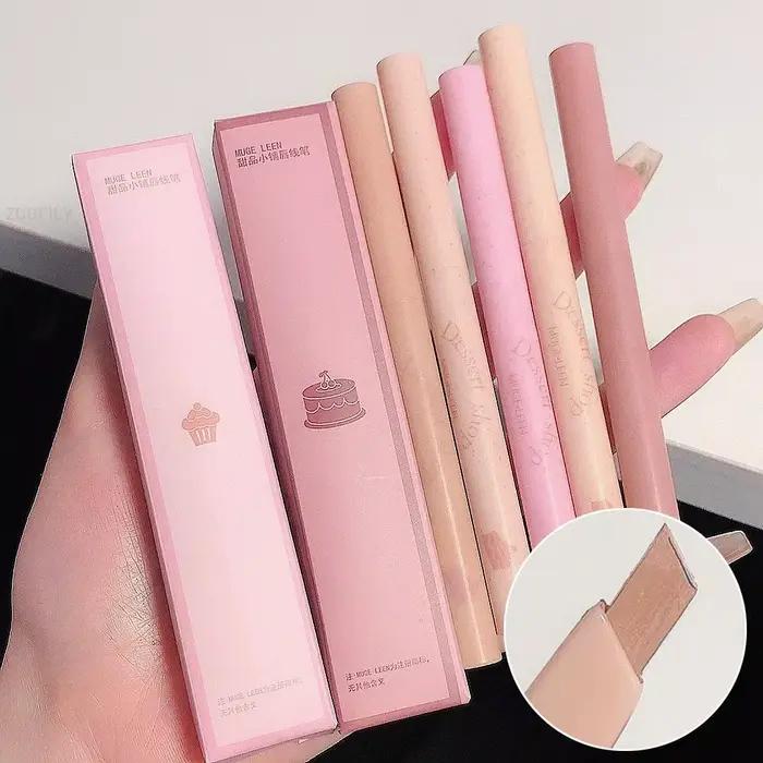 Rouges à lèvres contour longue durée, stylo doublure, antiadhésif, imperméable, velours lisse, crayon vepliner, nude, rose, maquillage teinte Jules, 256