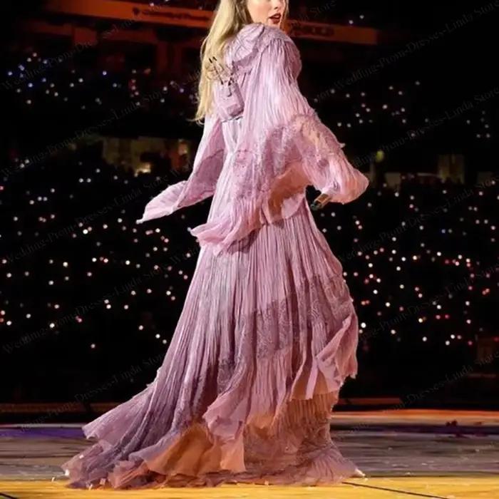 Robes de célébrité longues et glamour personnalisées pour femmes, col en v, longueur au sol, ligne a, événements spéciaux, soirée de Gala