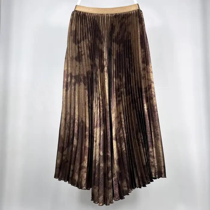 Jupe plissée style vieux argent pour femmes