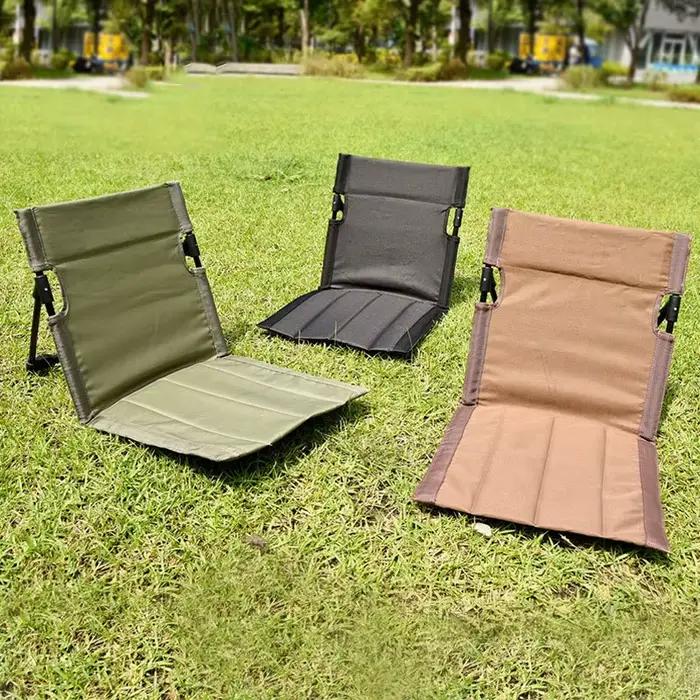 Chaise longue pliante d'extérieur pour la plage et le jardin, chaise pliante portable, tapis de sol, chaise de pelouse
