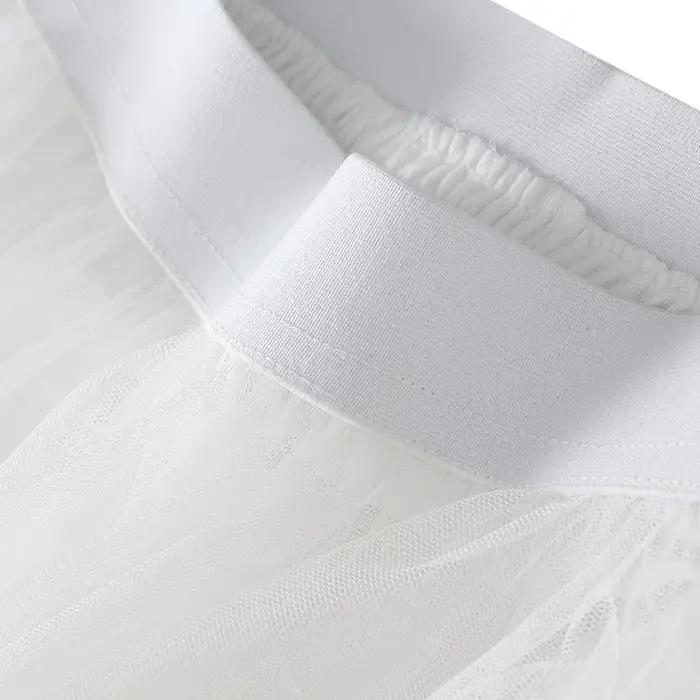 Fairycore-Jupe à bulles en tulle élastique irrégulier pour femme