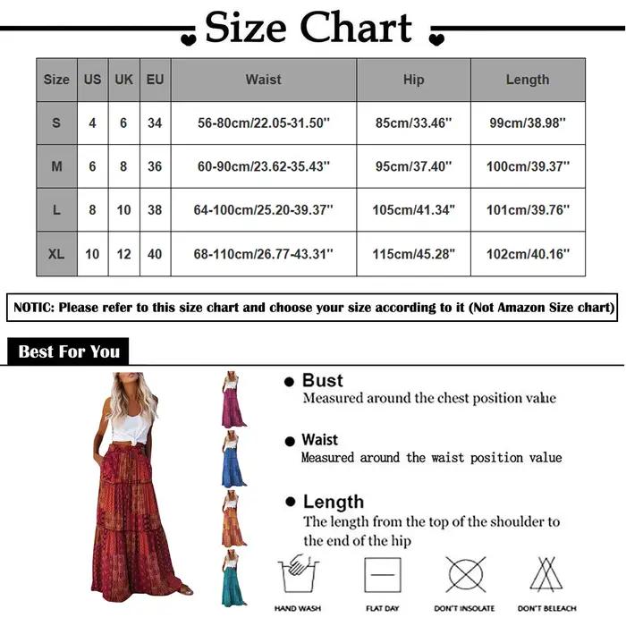 Jupe plissée taille haute à imprimé fleuri bohème pour femmes