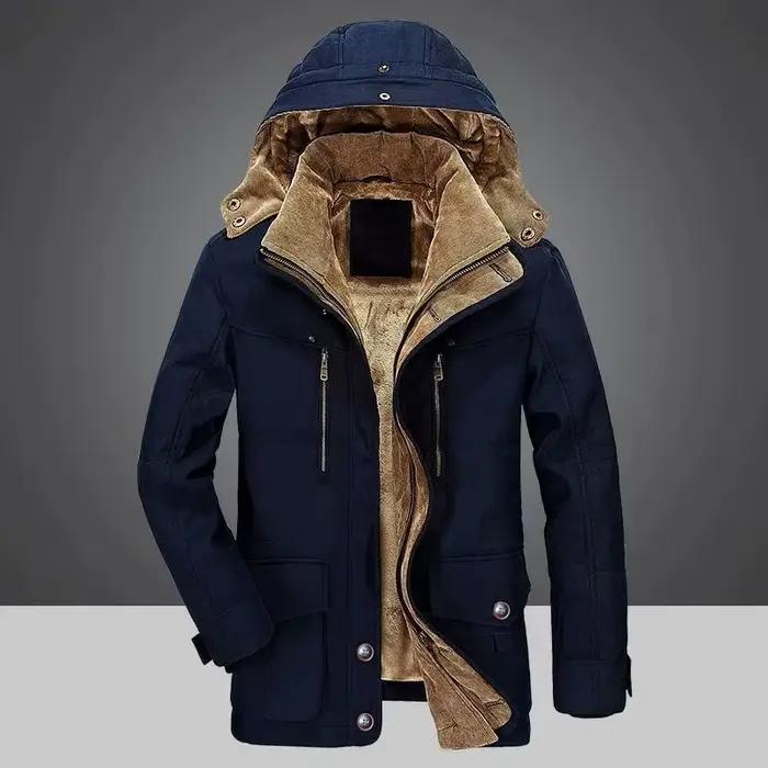 Veste polaire coupe-vent pour hommes, manteaux militaires chauds et épais, Parkas à capuche d'hiver, pardessus d'extérieur, vêtements de haute qualité